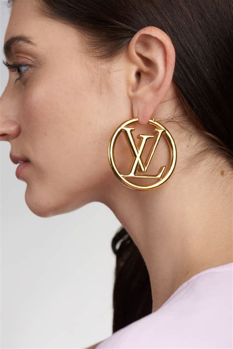 louis vuitton small hoop earrings.